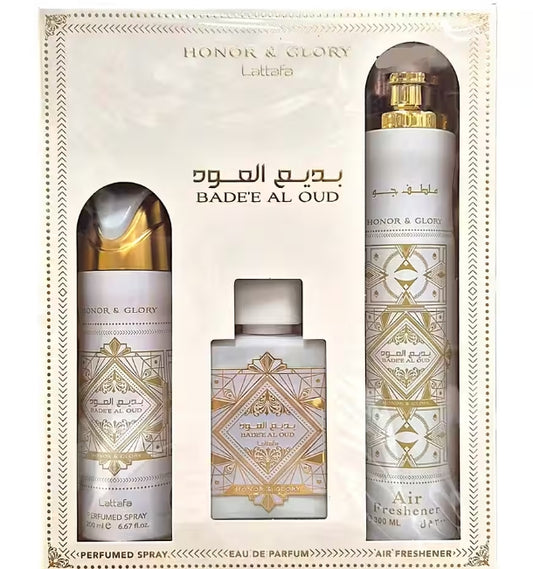 Eau de Parfum Lattafa Badee Al Oud Honor & Glory Geschenkset Eau de Parfum