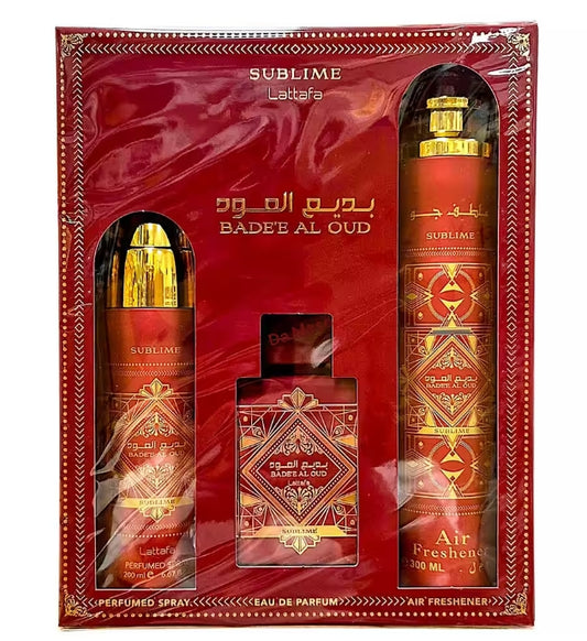 Eau de Parfum Lattafa Badee Al Oud Sublime Geschenkset Eau de Parfum